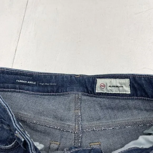 Adriano Goldschmied Farrah High Rise Ankle Skinny Jeans Blue Women’s 28 New